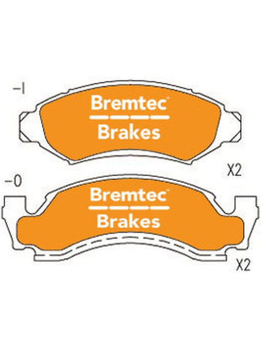 Bremtec Endure 4WD Brake Pad BT054E Brake Pads Bremtec - Micks Gone Bush