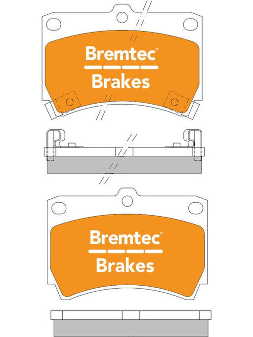 Bremtec Ultra Ceramic Brake Pad BT055ULT Bremtec - Micks Gone Bush