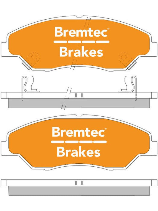 Bremtec Pro-Series Brake Pad BT064PRO Brake Pads Bremtec - Micks Gone Bush