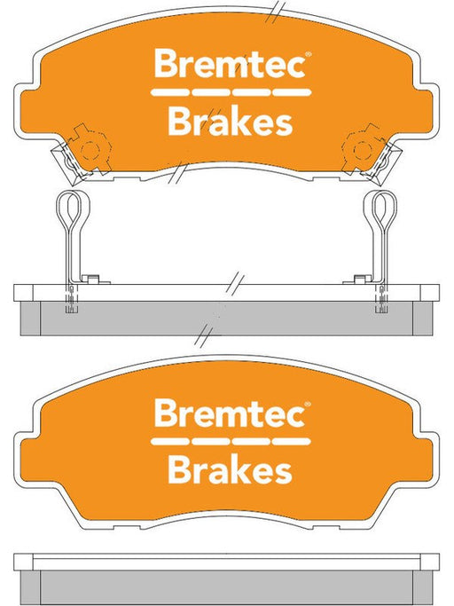 Bremtec Endure 4WD Brake Pad BT085E Brake Pads Bremtec - Micks Gone Bush