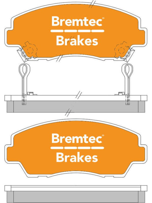 Bremtec Pro-Series Brake Pad BT085PRO Brake Pads Bremtec - Micks Gone Bush