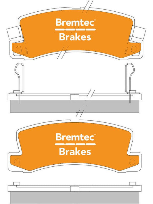 Bremtec Ultra Ceramic Brake Pad BT087ULT Bremtec - Micks Gone Bush