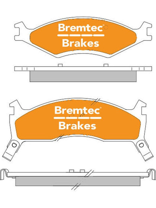 Bremtec Endure 4WD Brake Pad BT1002E Brake Pads Bremtec - Micks Gone Bush