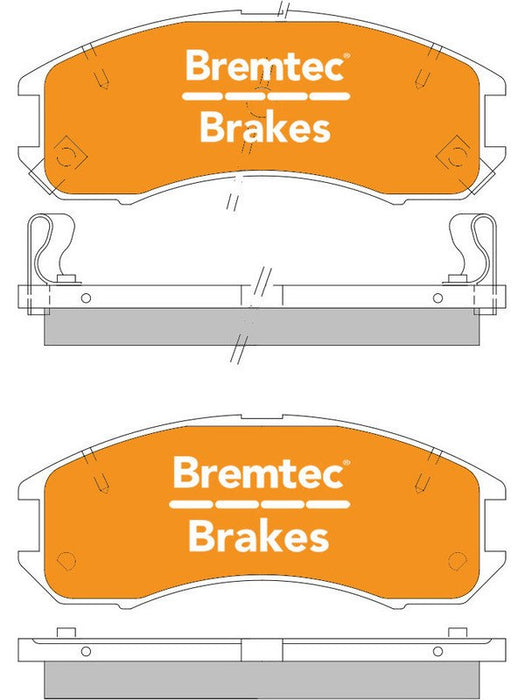 Bremtec Trade Line Brake Pad BT100TS Brake Pads Bremtec - Micks Gone Bush