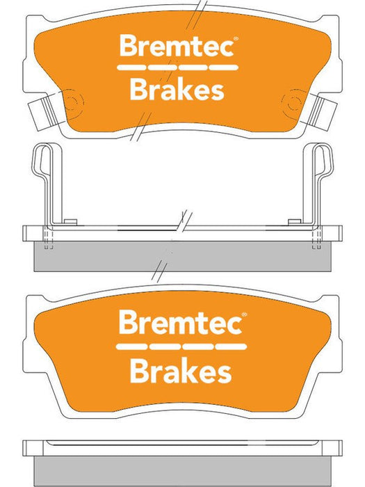 Bremtec Trade Line Brake Pad BT101TS Brake Pads Bremtec - Micks Gone Bush