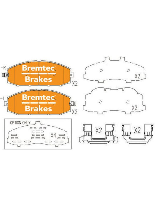Bremtec Pro-Series Brake Pad BT1023APRO Bremtec - Micks Gone Bush