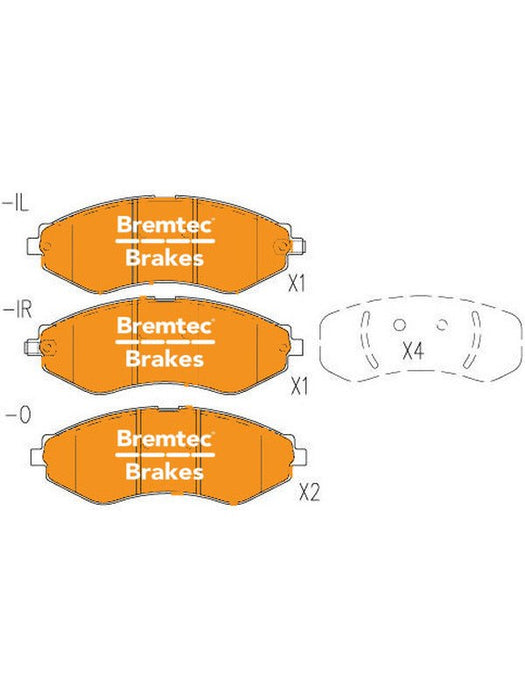 Bremtec Trade Line Brake Pad BT10331TS Brake Pads Bremtec - Micks Gone Bush