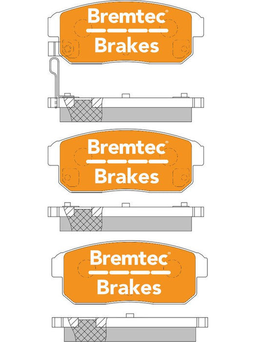 Bremtec Trade Line Brake Pad BT1037TS Brake Pads Bremtec - Micks Gone Bush