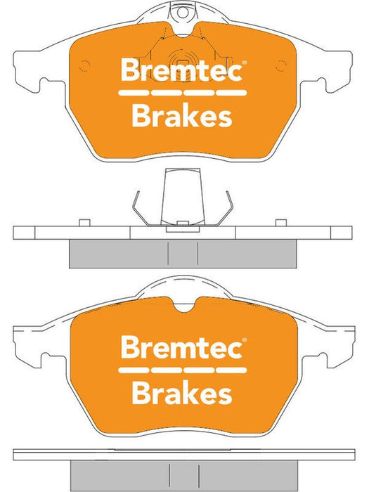 Bremtec Trade Line Brake Pad BT1040TS Brake Pads Bremtec - Micks Gone Bush