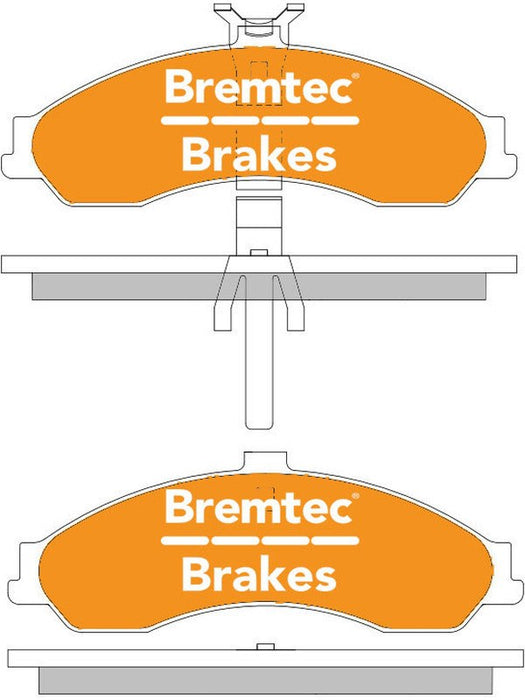 Bremtec Pro-Series Brake Pad BT1041PRO Bremtec - Micks Gone Bush