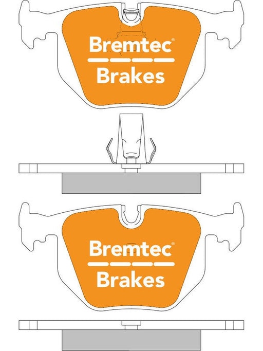 Bremtec Endure 4WD Brake Pad BT1054E Brake Pads Bremtec - Micks Gone Bush