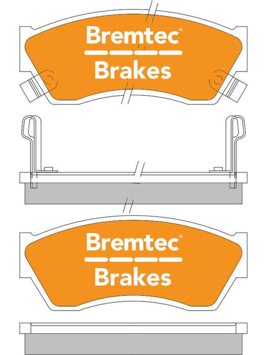 Bremtec Trade Line Brake Pad BT106TS Bremtec - Micks Gone Bush