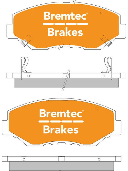 Bremtec Pro-Series Brake Pad BT1071PRO Brake Pads Bremtec - Micks Gone Bush