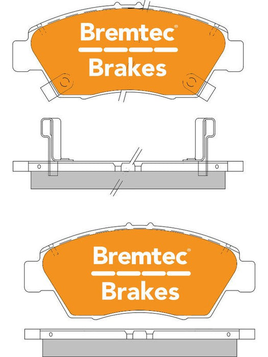 Bremtec Trade Line Brake Pad BT1076TS Brake Pads Bremtec - Micks Gone Bush