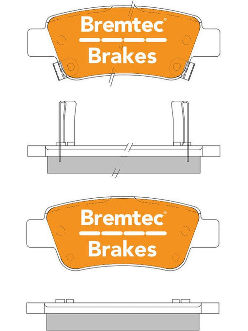 Bremtec Endure Brake Pad BT1103E Bremtec - Micks Gone Bush