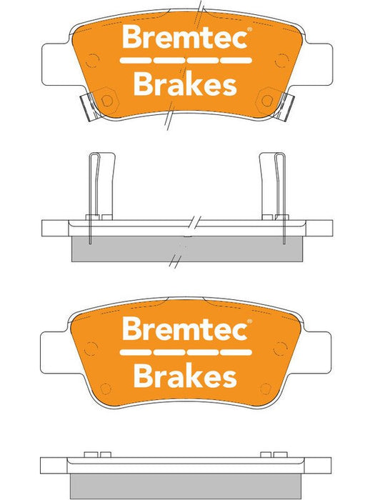 Bremtec Endure Brake Pad BT1103E Bremtec - Micks Gone Bush