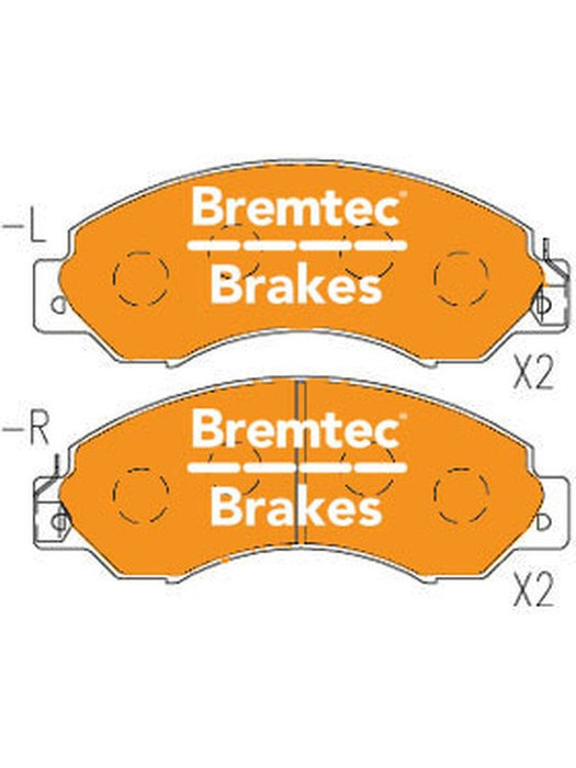 Bremtec Pro-Series Brake Pad BT1112PRO Brake Pads Bremtec - Micks Gone Bush