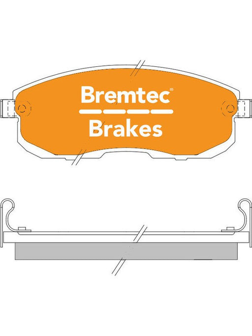 Bremtec Endure 4WD Brake Pad BT1122E Brake Pads Bremtec - Micks Gone Bush