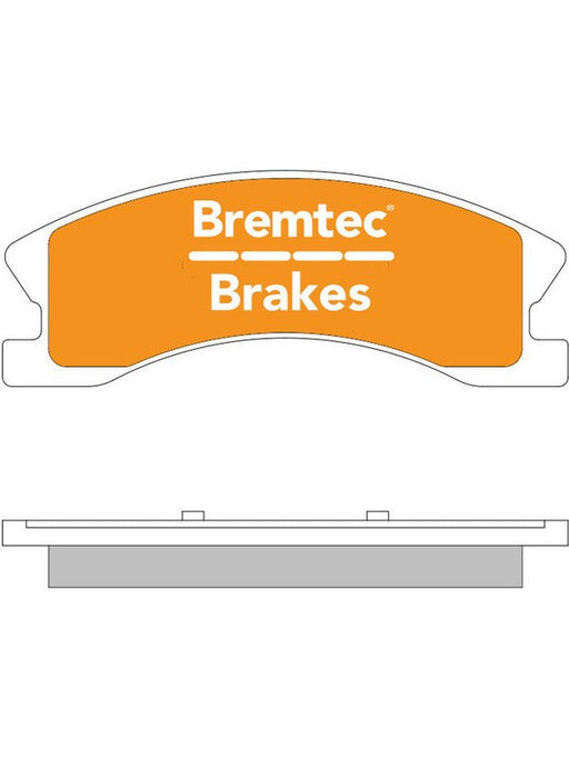 Bremtec Endure 4WD Brake Pad BT1124E Brake Pads Bremtec - Micks Gone Bush