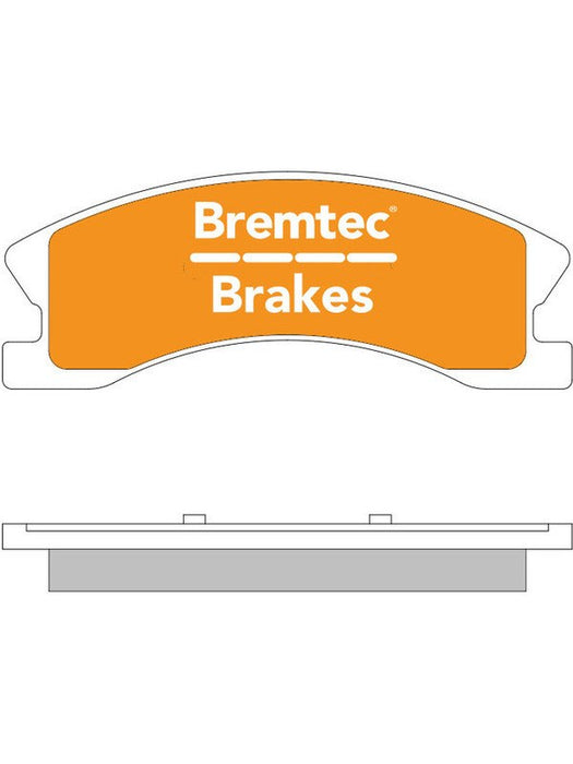 Bremtec Endure 4WD Brake Pad BT1124E Brake Pads Bremtec - Micks Gone Bush