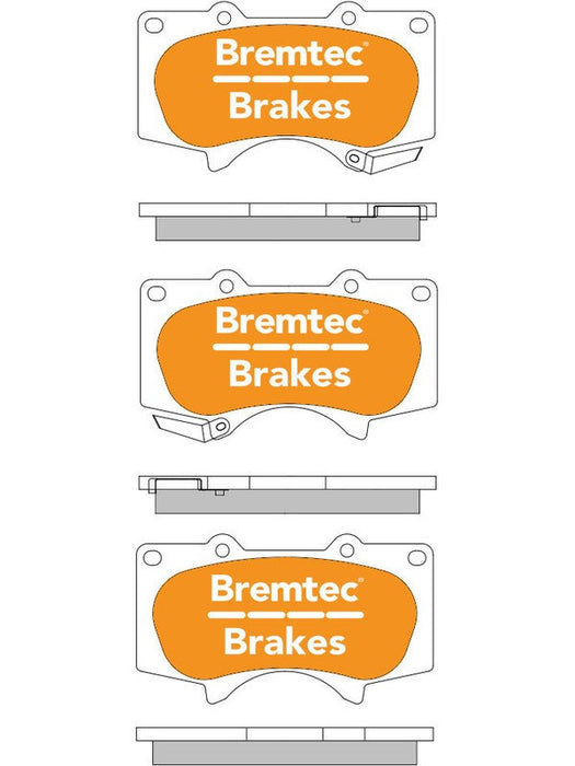 Bremtec Pro-Series Brake Pad BT1125PRO Brake Pads Bremtec - Micks Gone Bush