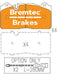 Bremtec Evolve Hybrid-Carbon Brake Pad BT11690EV550 Brake Pads Bremtec - Micks Gone Bush
