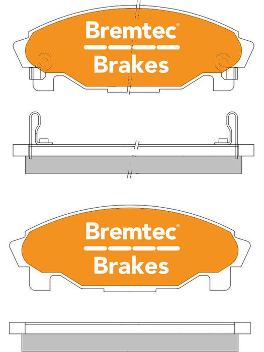 Bremtec Trade Line Brake Pad BT1220TS Brake Pads Bremtec - Micks Gone Bush