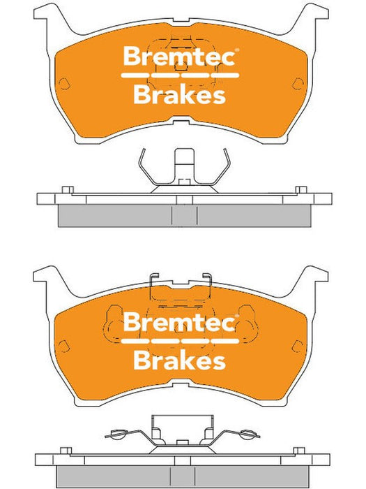 Bremtec Trade Line Brake Pad BT1238TS Brake Pads Bremtec - Micks Gone Bush