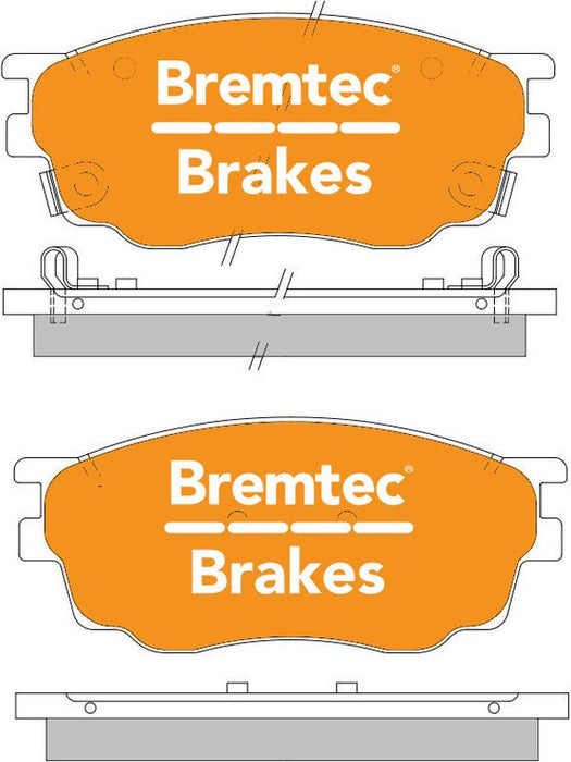 Bremtec Endure 4WD Brake Pad BT1242E Brake Pads Bremtec - Micks Gone Bush