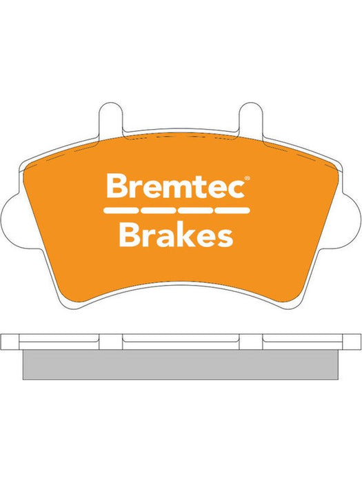 Bremtec Trade Line Brake Pad BT1257TS Brake Pads Bremtec - Micks Gone Bush