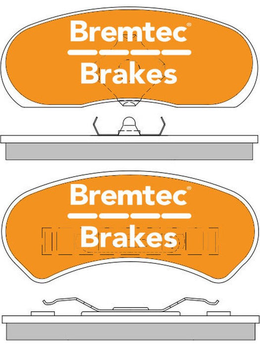 Bremtec Trade Line Brake Pad BT1259TS Brake Pads Bremtec - Micks Gone Bush