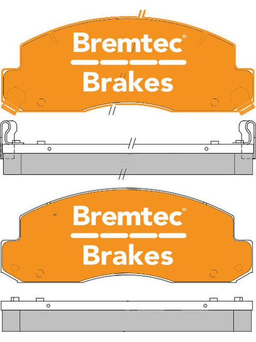 Bremtec Endure 4WD Brake Pad BT1260E Brake Pads Bremtec - Micks Gone Bush