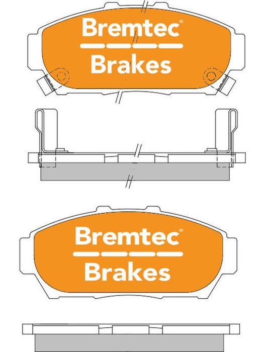 Bremtec Trade Line Brake Pad BT126TS Brake Pads Bremtec - Micks Gone Bush
