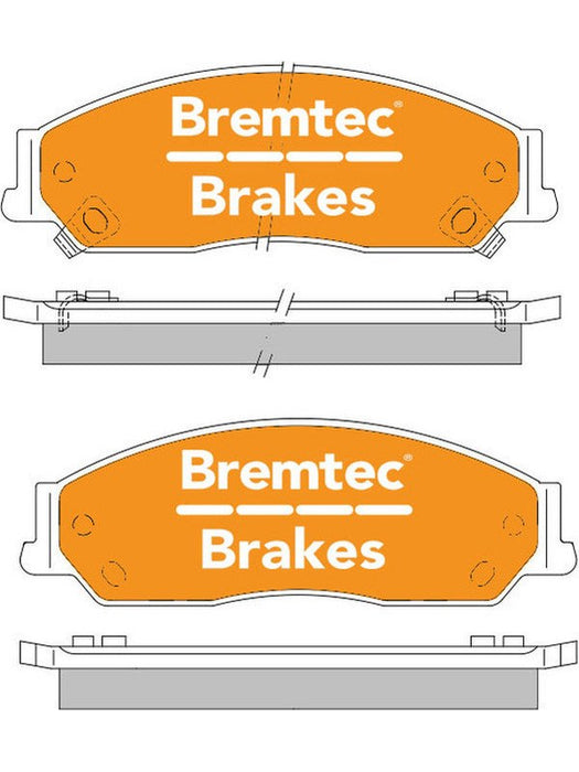 Bremtec Endure 4WD Brake Pad BT1279E Brake Pads Bremtec - Micks Gone Bush