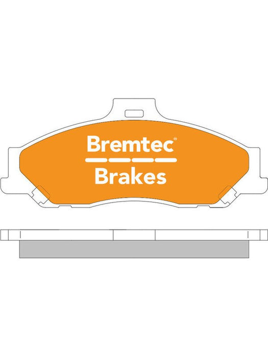 Bremtec Endure 4WD Brake Pad BT1283E Brake Pads Bremtec - Micks Gone Bush