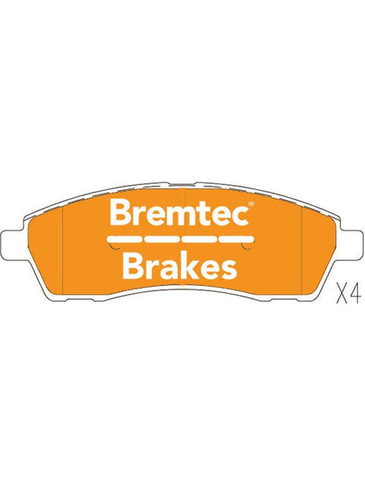Bremtec Pro-Series Brake Pad BT1290PRO Brake Pads Bremtec - Micks Gone Bush
