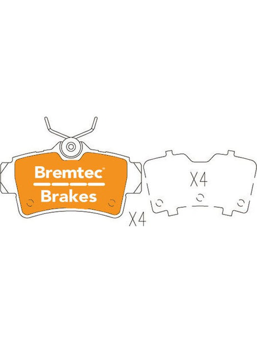 Bremtec Pro-Series Brake Pad BT1311PRO Bremtec - Micks Gone Bush