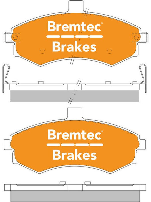 Bremtec Pro-Series Brake Pad BT1327PRO Brake Pads Bremtec - Micks Gone Bush