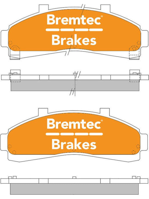 Bremtec Endure 4WD Brake Pad BT132E Brake Pads Bremtec - Micks Gone Bush