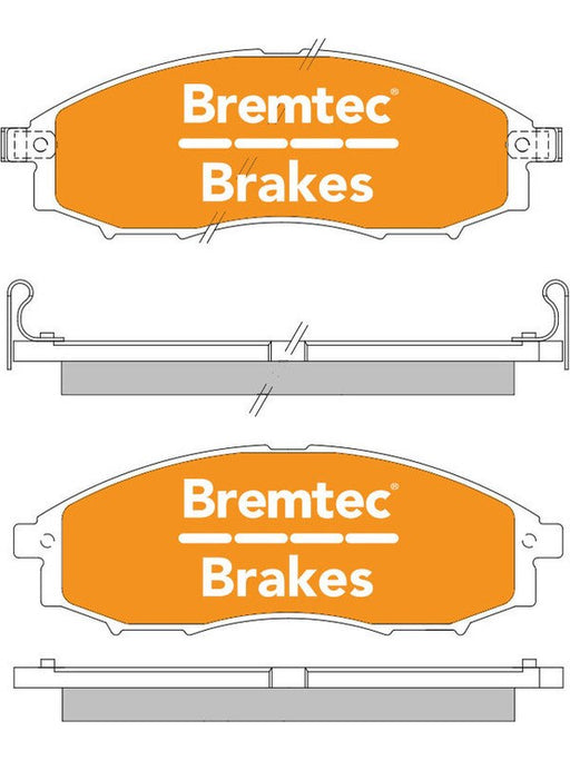 Bremtec Endure 4WD Brake Pad BT1332E Brake Pads Bremtec - Micks Gone Bush