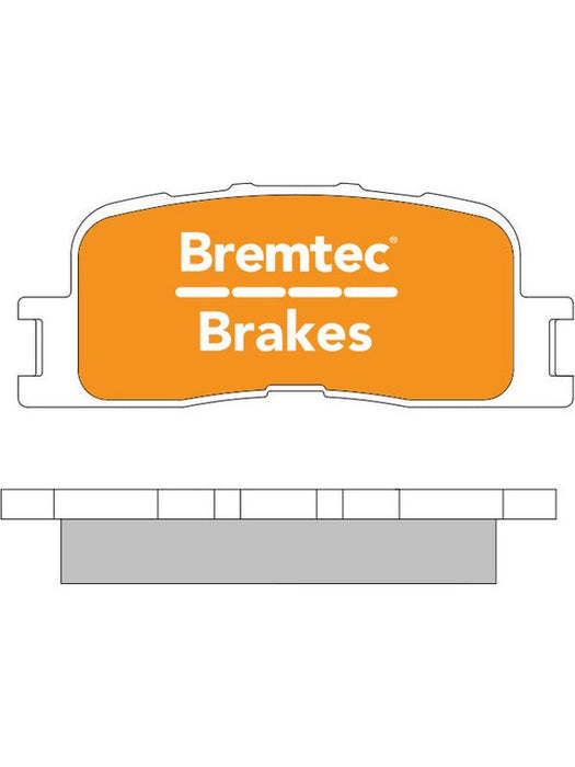 Bremtec Endure 4WD Brake Pad BT1338E Brake Pads Bremtec - Micks Gone Bush