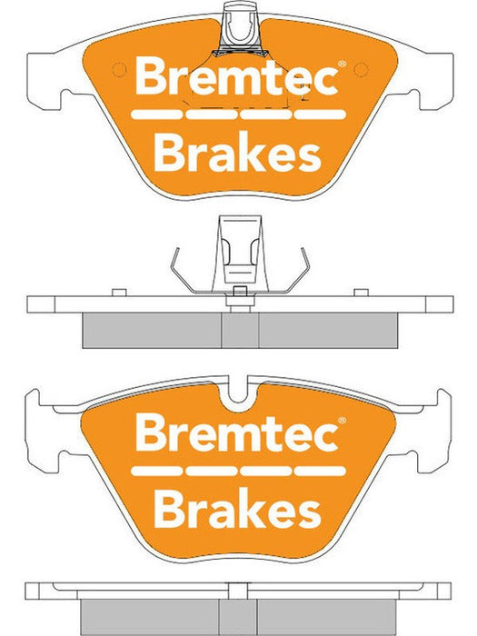 Bremtec Evolve Hybrid-Carbon Brake Pad BT1344EV550 Brake Pads Bremtec - Micks Gone Bush
