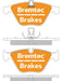 Bremtec Evolve Hybrid-Carbon Brake Pad BT1344EV550 Brake Pads Bremtec - Micks Gone Bush