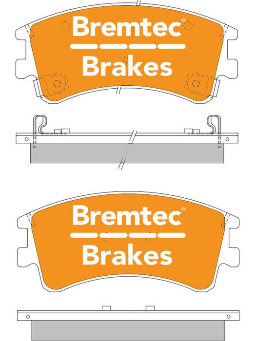 Bremtec Pro-Series Brake Pad BT1368PRO Brake Pads Bremtec - Micks Gone Bush
