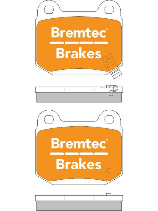 Bremtec Pro-Series Brake Pad BT1372PRO Brake Pads Bremtec - Micks Gone Bush