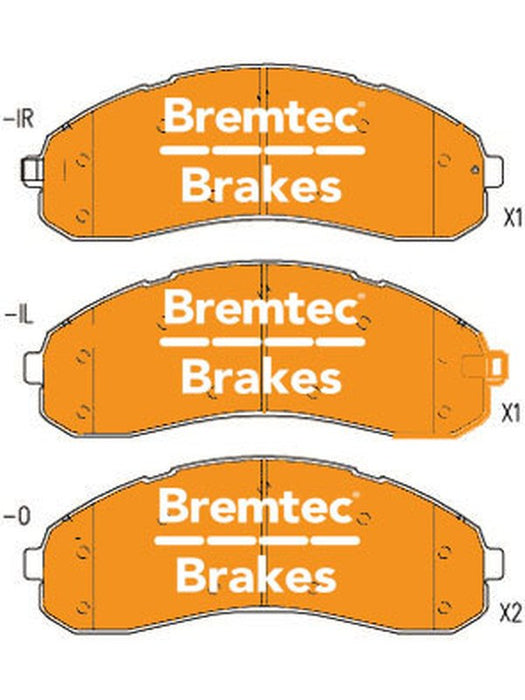 Bremtec Pro-Series Brake Pad BT13870PRO Brake Pads Bremtec - Micks Gone Bush