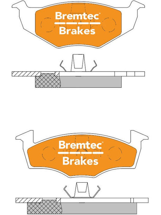 Bremtec Trade Line Brake Pad BT138ATS Bremtec - Micks Gone Bush