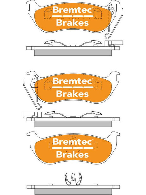 Bremtec Endure 4WD Brake Pad BT1393E Brake Pads Bremtec - Micks Gone Bush