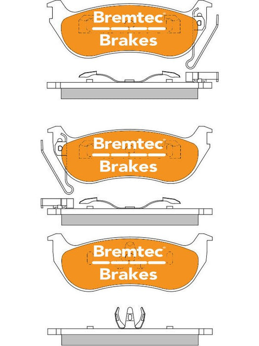 Bremtec Trade Line Brake Pad BT1393TS Brake Pads Bremtec - Micks Gone Bush