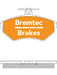 Bremtec Trade Line Brake Pad BT139TS Bremtec - Micks Gone Bush